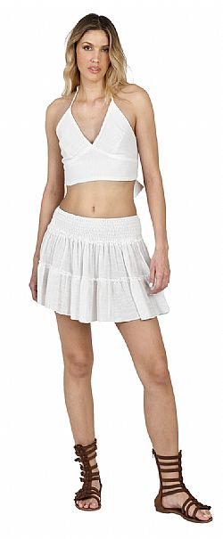 COTTON MINI SKIRT