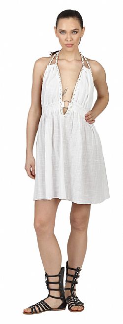 V-NECK SUMMER DRESS