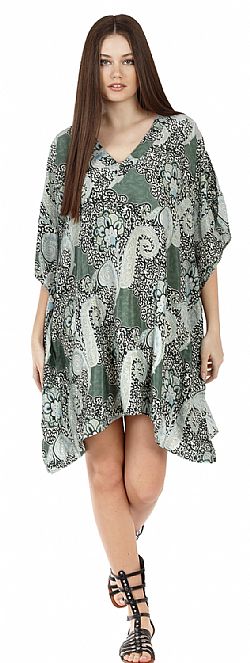 SEASHELL FLOW SILK KAFTAN