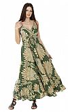 GOLDEN BLOOM SILK MAXI DRESS