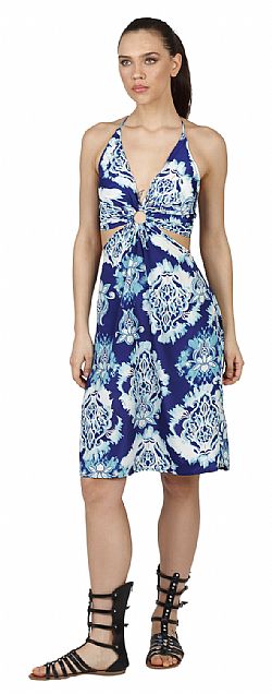 EVENING DRIFT SILK MINI DRESS