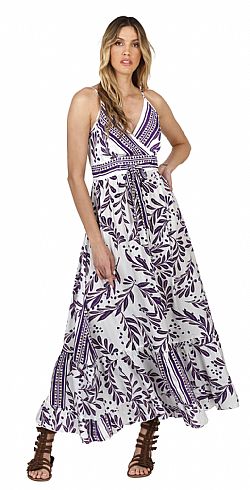 TIE-WAIST FLOWING SUMMER MAXI