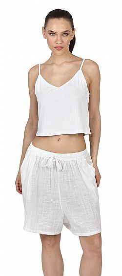 ESSENTIAL COTTON STRAP TOP