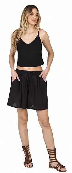 ESSENTIAL COTTON STRAP TOP