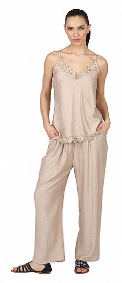 RELAXED FIT COTTON LOUNGE TROUSERS