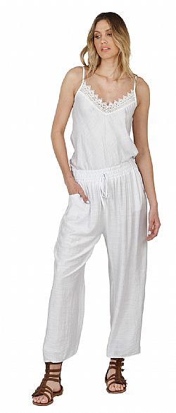 RELAXED FIT COTTON LOUNGE TROUSERS