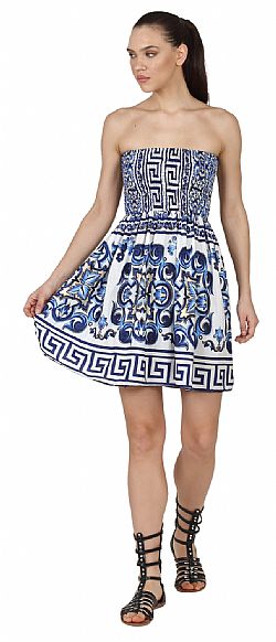 SUNSET SILK MINI DRESS