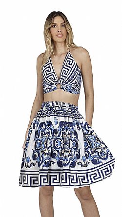 COASTLINE SILK RING TOP