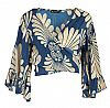 PALM BLOOM WRAP TOP