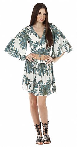 PALM BLOOM MINI SKIRT