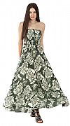 STRAPLESS BOHO MAXI DRESS