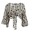 BOHO TIE-FRONT TOP