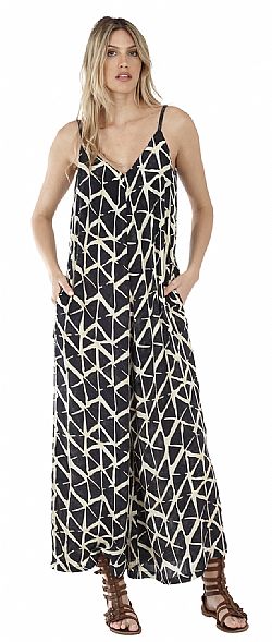 FLOWY WIDE-LEG SUMMER JUMPSUIT