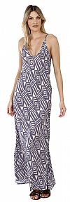 GEOMETRIC LINE MAXI DRESS