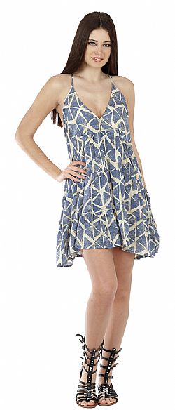 FLARED BOHO MINI DRESS