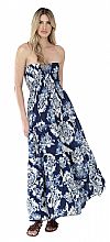 STRAPLESS BOHO MAXI DRESS