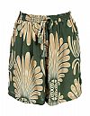 MIDNIGHT BLOOM SILK SHORTS