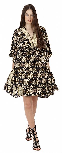 SUNBURST FLOW MINI DRESS