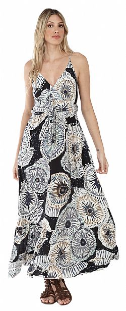 MIDNIGHT ICON SILK MAXI DRESS