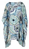 OCEAN BLOOM SILK KAFTAN