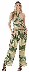TROPICAL FLOW SILK TROUSERS