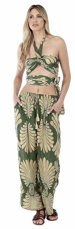 TROPICAL KNOT SILK TOP