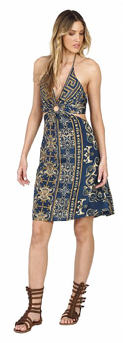 EVENING DRIFT SILK MINI DRESS