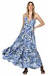 OCEAN BREEZE SILK MAXI DRESS