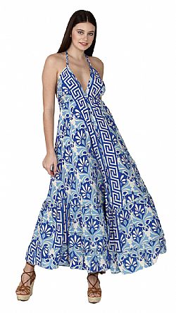 SEA BREEZE SILK MAXI DRESS