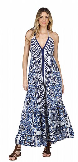 SEA BREEZE SILK MAXI DRESS