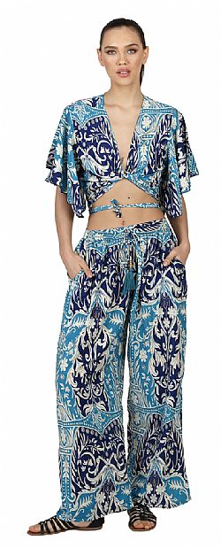 OCEAN BREEZE SILK TROUSERS