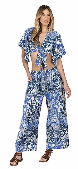 OCEAN BREEZE SILK TROUSERS