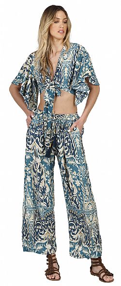 OCEAN BREEZE SILK TROUSERS