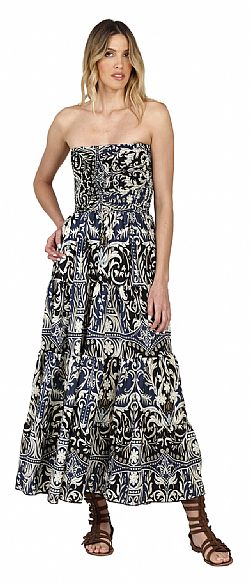 SUNSET FLOW SILK MAXI DRESS