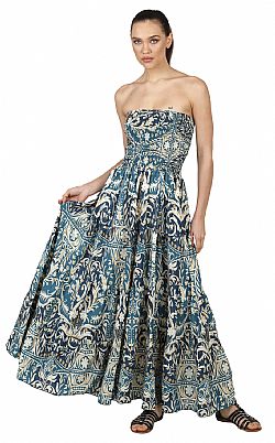 SUNSET FLOW SILK MAXI DRESS