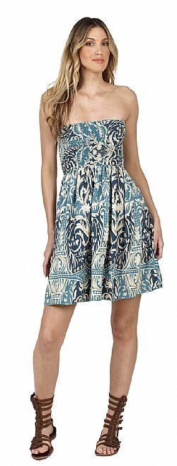 OCEAN BREEZE SILK MINI DRESS