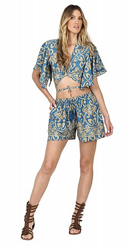 SILK PRINT TOP - LIGHT SUMMER STYLE