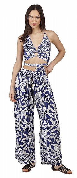 WIDE-LEG SILK FLOW TROUSERS