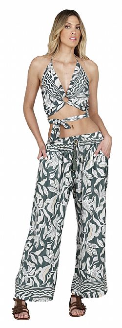 WIDE-LEG SILK FLOW TROUSERS