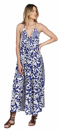 SILK WAVE MAXI DRESS