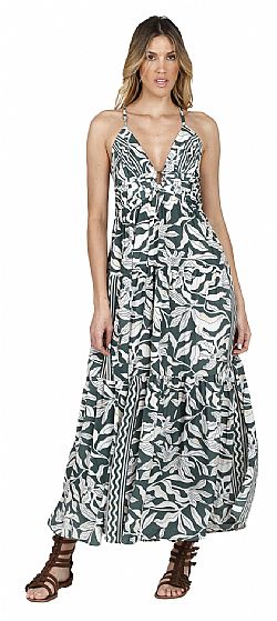 SILK WAVE MAXI DRESS