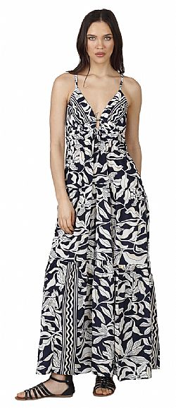 SILK WAVE MAXI DRESS