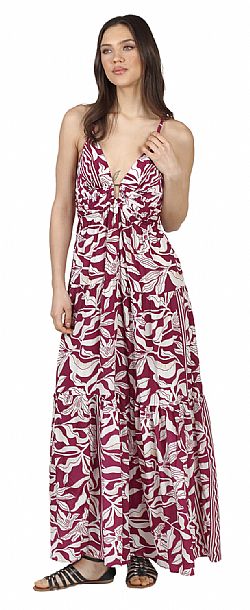 SILK WAVE MAXI DRESS
