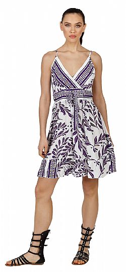 CROSSOVER SILK MINI DRESS