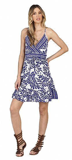 CROSSOVER SILK MINI DRESS