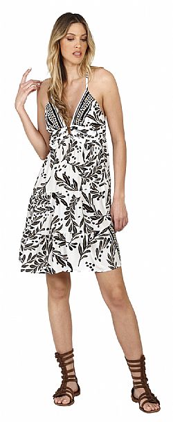 SILK STRAP MINI DRESS