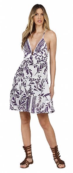 SILK STRAP MINI DRESS