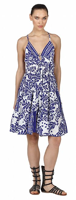 SILK STRAP MINI DRESS