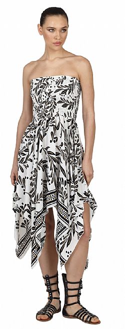 ASYMMETRIC FLOW SILK DRESS