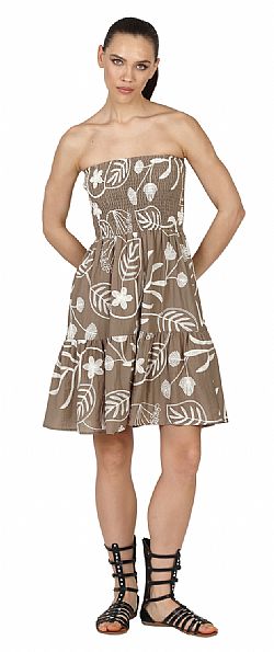 STRAPLESS FLARED MINI